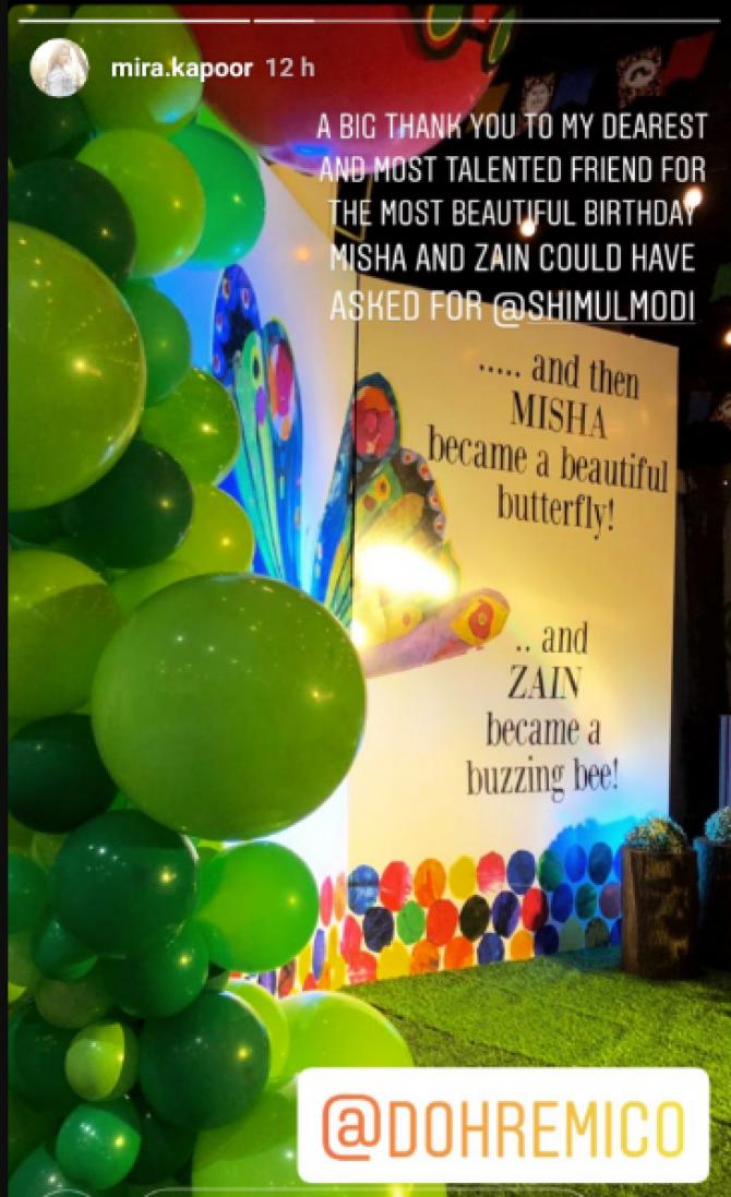 birthday decore for misha and zain's birthay