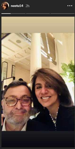 Rishi ji and Neetu ji birthday dinner