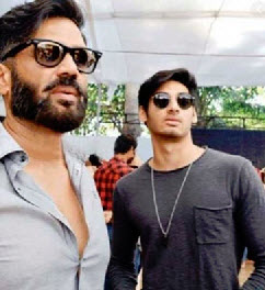 Suniel Shetty and Ahan Shetty