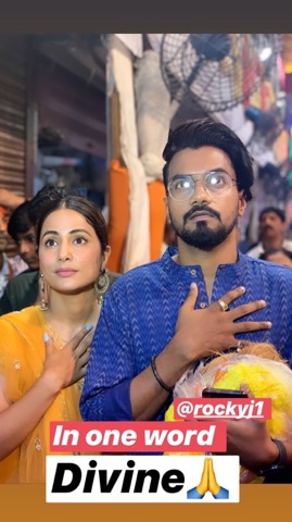 Hina Khan and Rocky Jaiswal