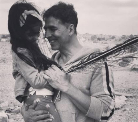 Akshay Kumar with Nitara
