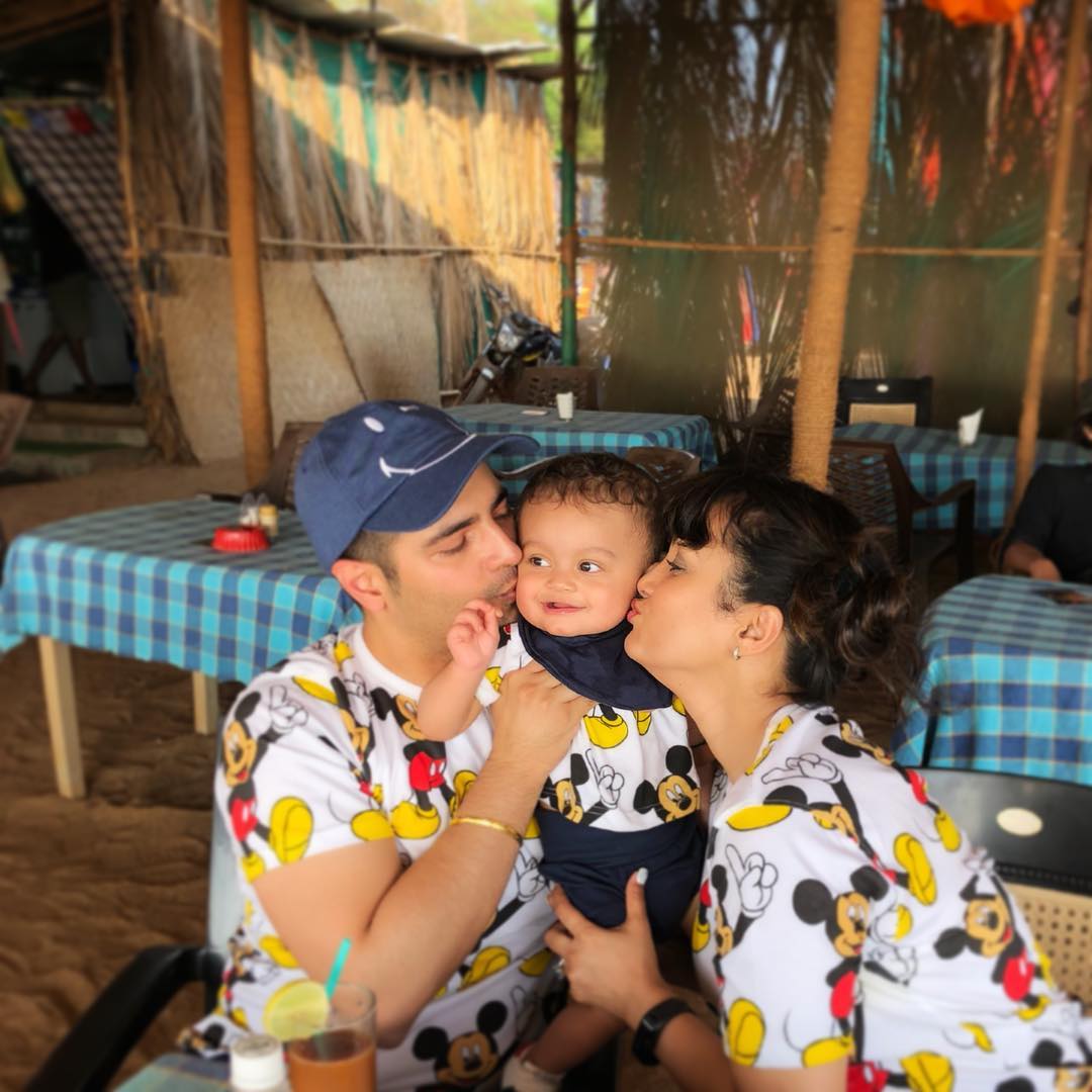 Karan Mehra, Nisha Rawal and Kavish Mehra