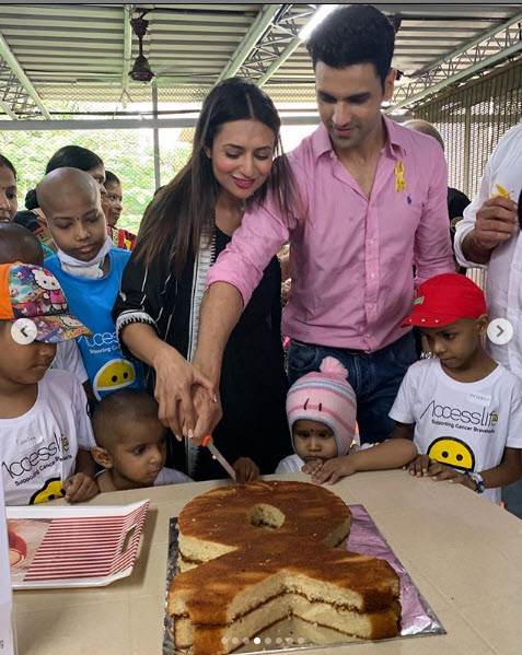 divyanka and vivek at an ngo