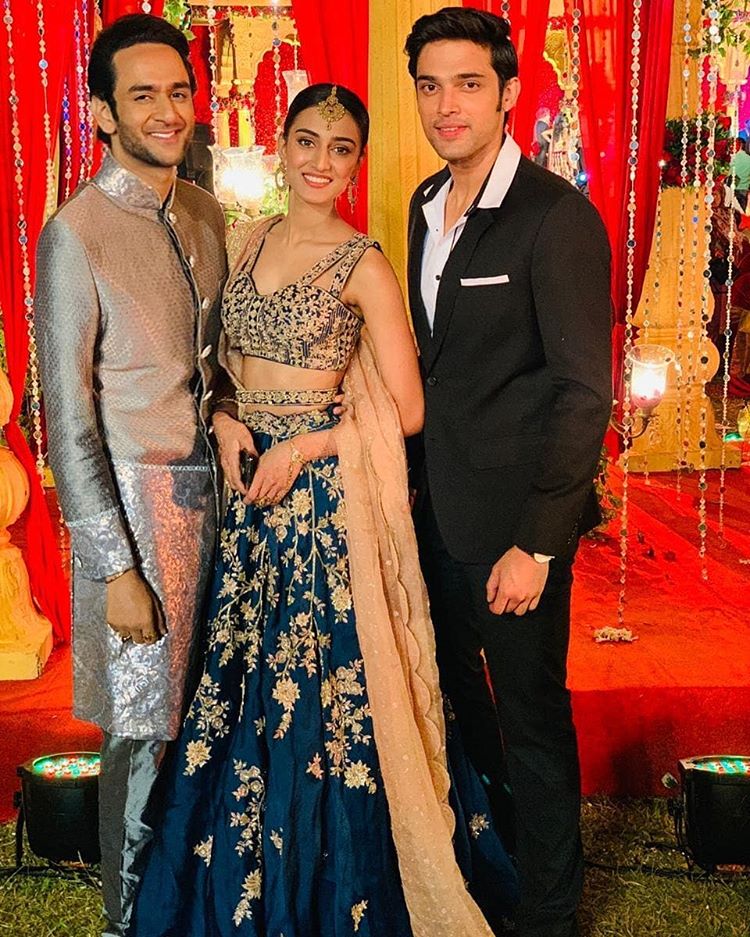 Erica Jennifer Fernandes, Parth Samthaan and Vikas Gupta