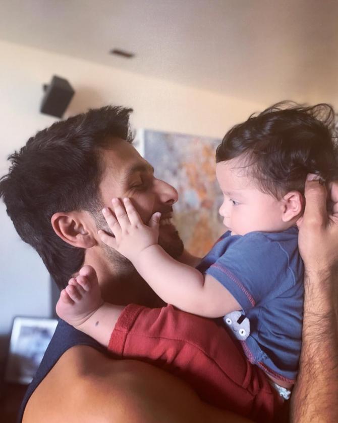 shahid kapoor and zain kapoor