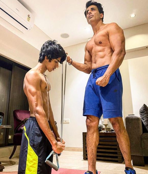 Sonu Sood and his son