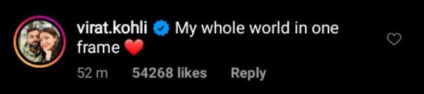 Virat Kohli Comment