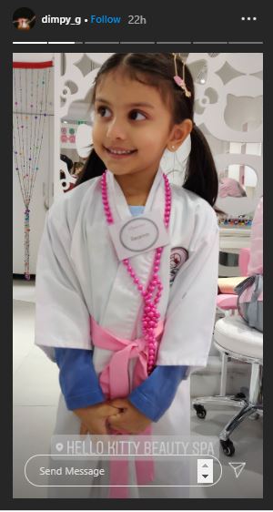 dimpy ganguly daughter