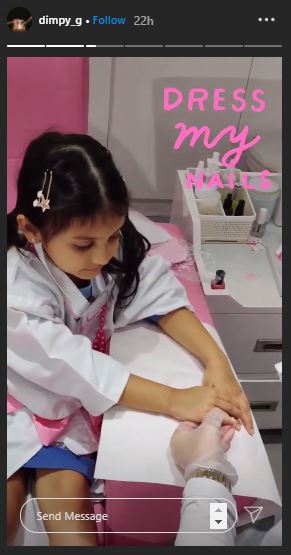 dimpy ganguly daughter