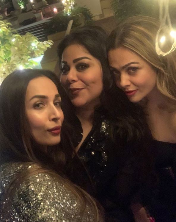 Amrita Arora Malaika Arora  and Mallika Bhatt