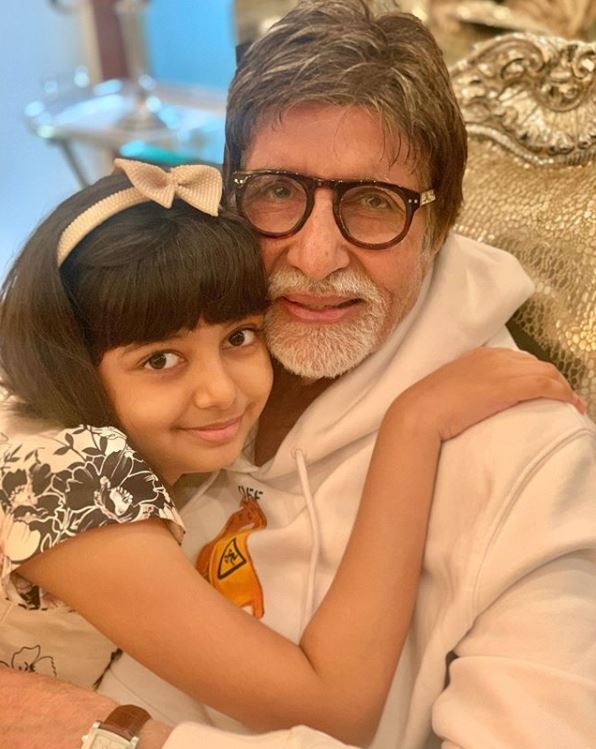 Amitabh Bachchan and Aaradhya Bachchan