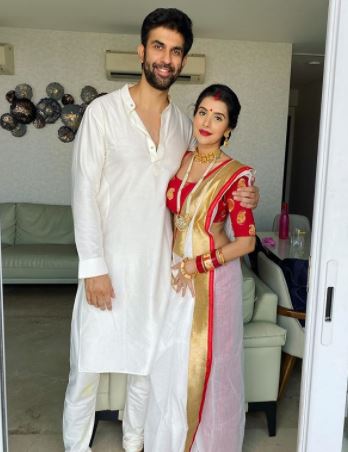 Charu Asopa Rajeev Sen Durga Ashtami