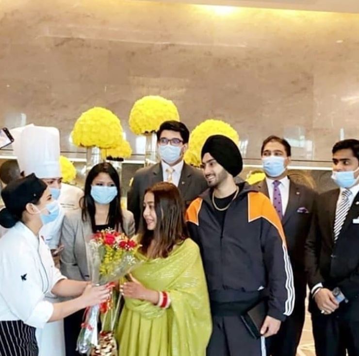 Neha Kakkar and Rohanpreet Singh