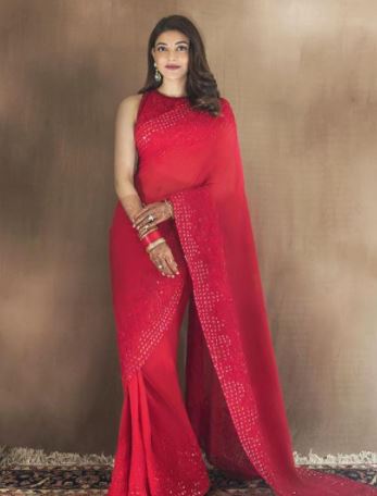 Kajal Aggarwal Karwa Chauth look