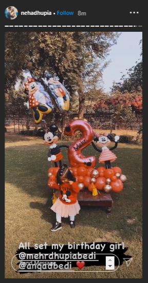 Neha Dhupia Mehr Birthday