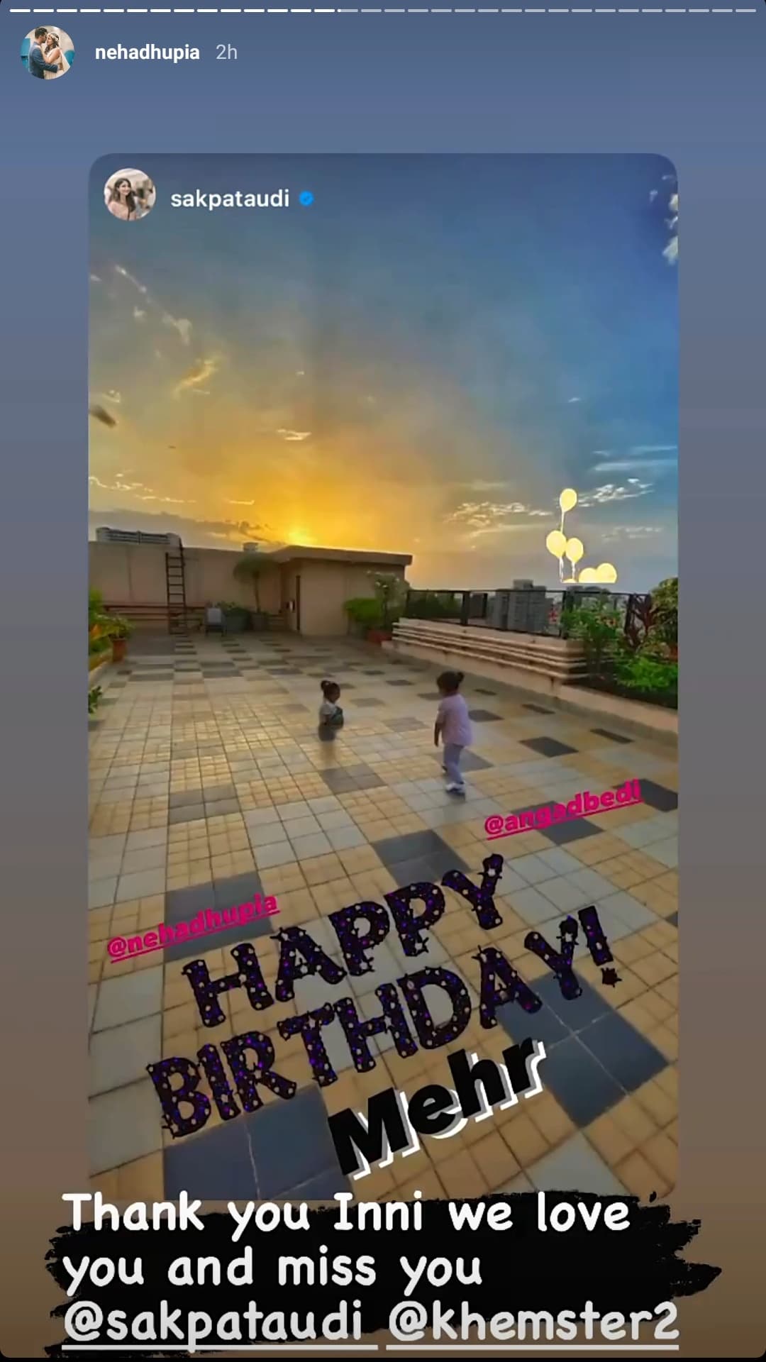 Inaaya Naumi Kemmu and Mehr Dhupia Bedi