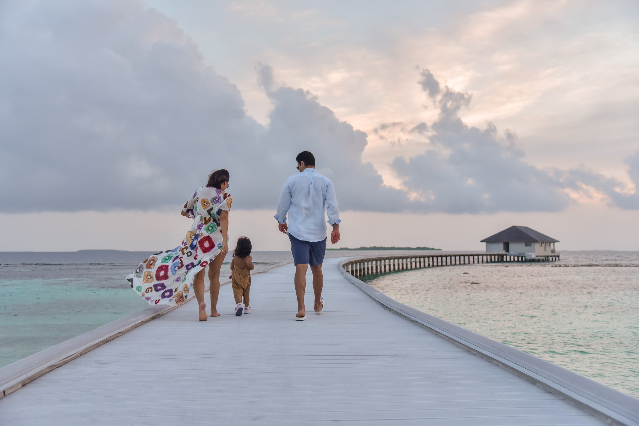 Neha Dhupia, Angad Bedi and Mehr Dhupia Bedi
