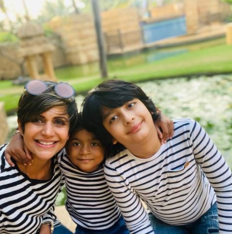 Mandira Bedi Kids