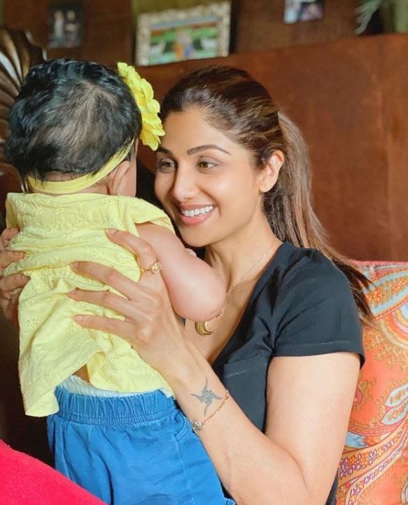 Shilpa Shetty Kundra and her daughter