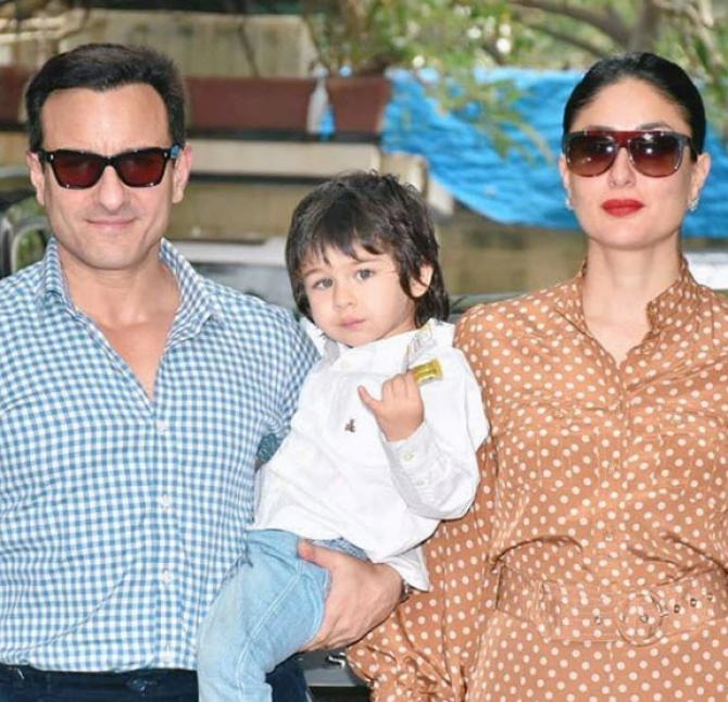 Saif Ali Khan with Taimur Ali Khan