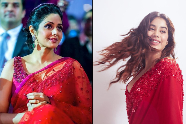 Janhvi Kapoor and Sridevi