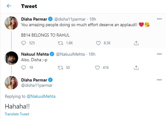 Disha Parmar Nakuul Mehta