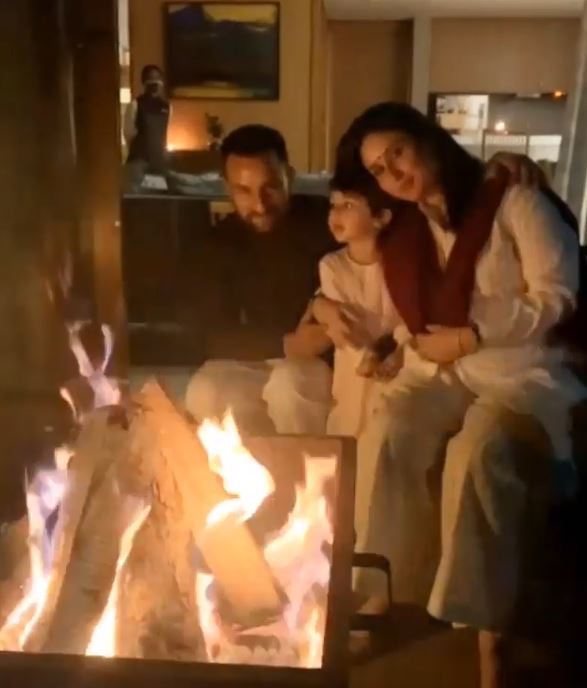 Saif Ali Khan, Kareena Kapoor Khan and Taimur Ali Khan