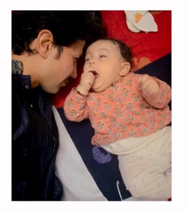 Sumeet Vyas with his baby boy