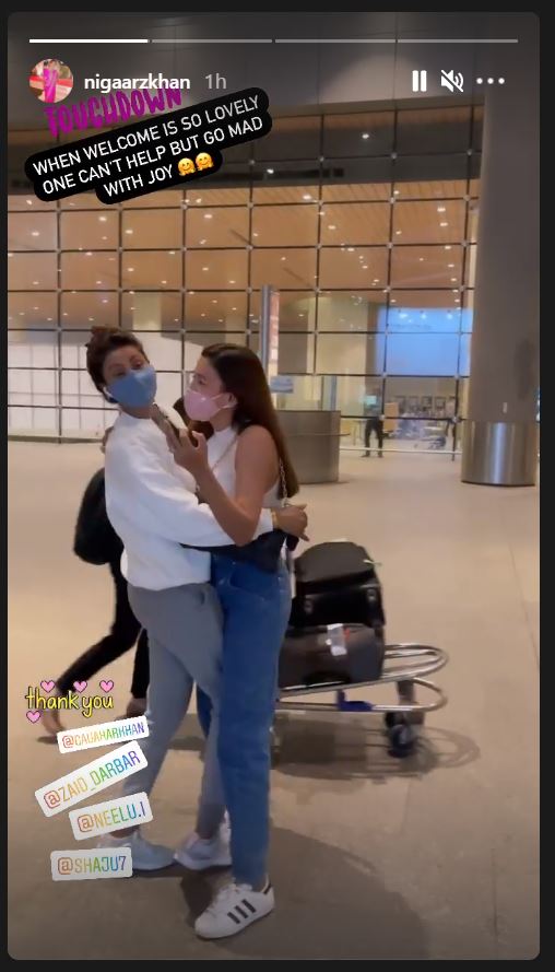 Gauahar Khan and Nigaar Khan