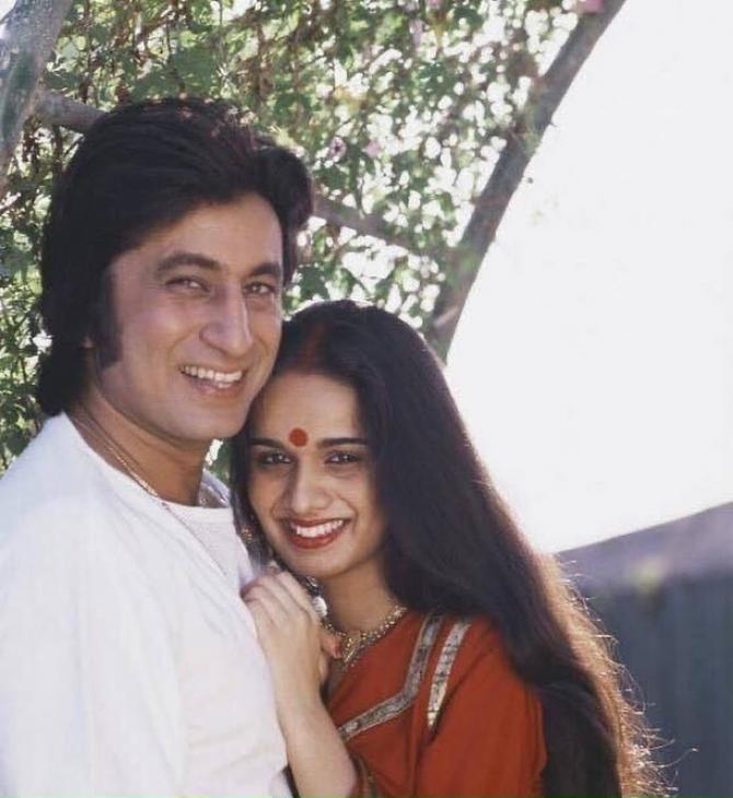 Shakti Kapoor and Shivangi Kolhapure