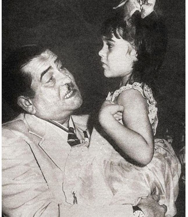 Raj Kapoor and Karisma Kapoor
