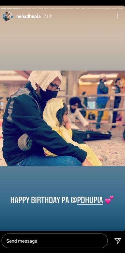 Mehr Dhupia Bedi with her nanu