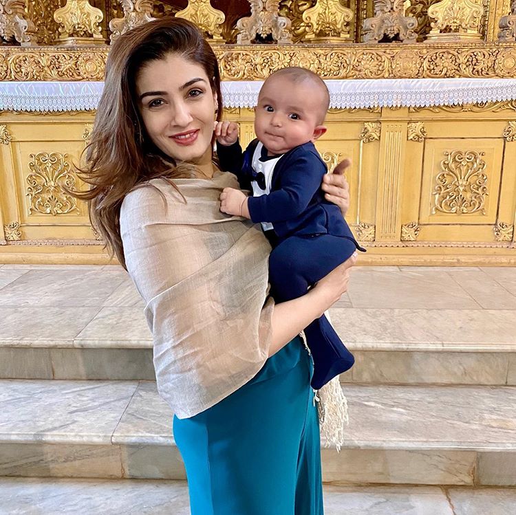 Raveena Tandon and Rudra