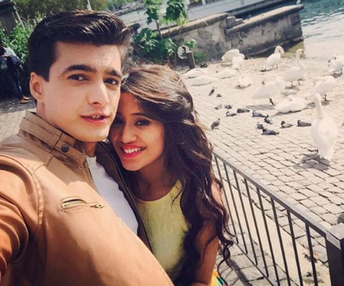 Shivangi Joshi and Mohsin Khan