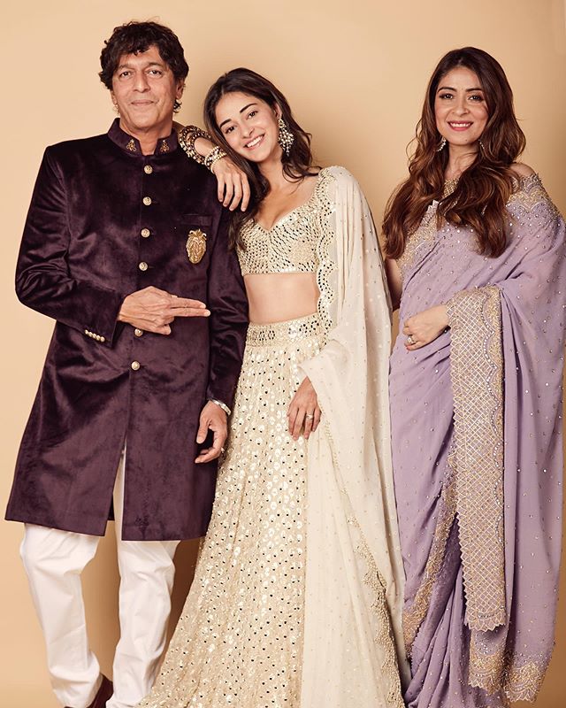 Chunky Panday, Bhavana Pandey and Ananya Panday