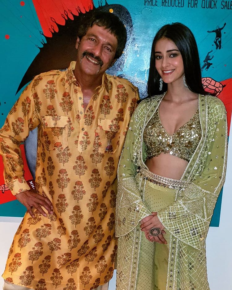 Chunky Panday and Ananya Panday