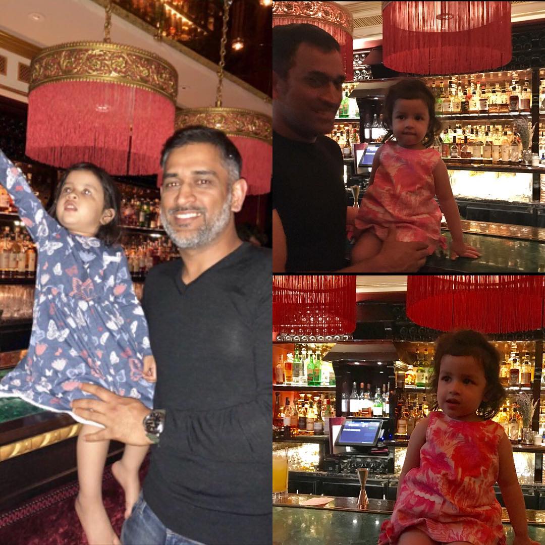 Mahendra Singh Dhoni and Ziva Singh Dhoni