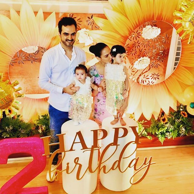 Esha Deol, Bharat Takhtani, Radhya Takhtani and Miraya Takhtani