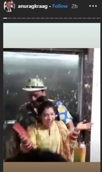 Anurag Sharma surprises wife