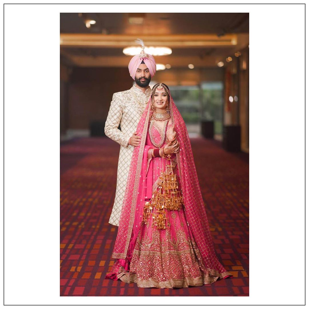 This Bride Wore A Pink-Coloured Sabyasachi Mukherjee Lehenga With A ...