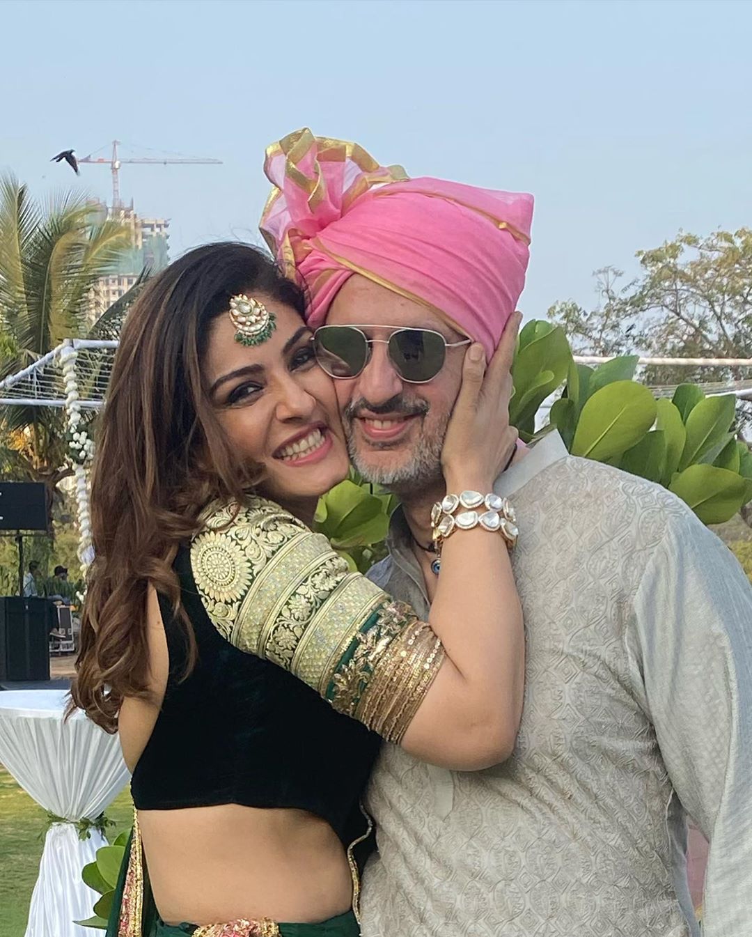 Raveena Tandon and Anil Thadani