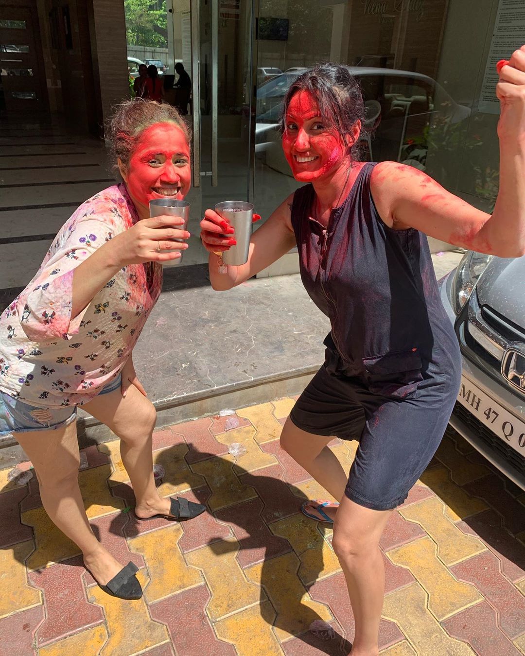 Kamya Panjabi Holi celebration