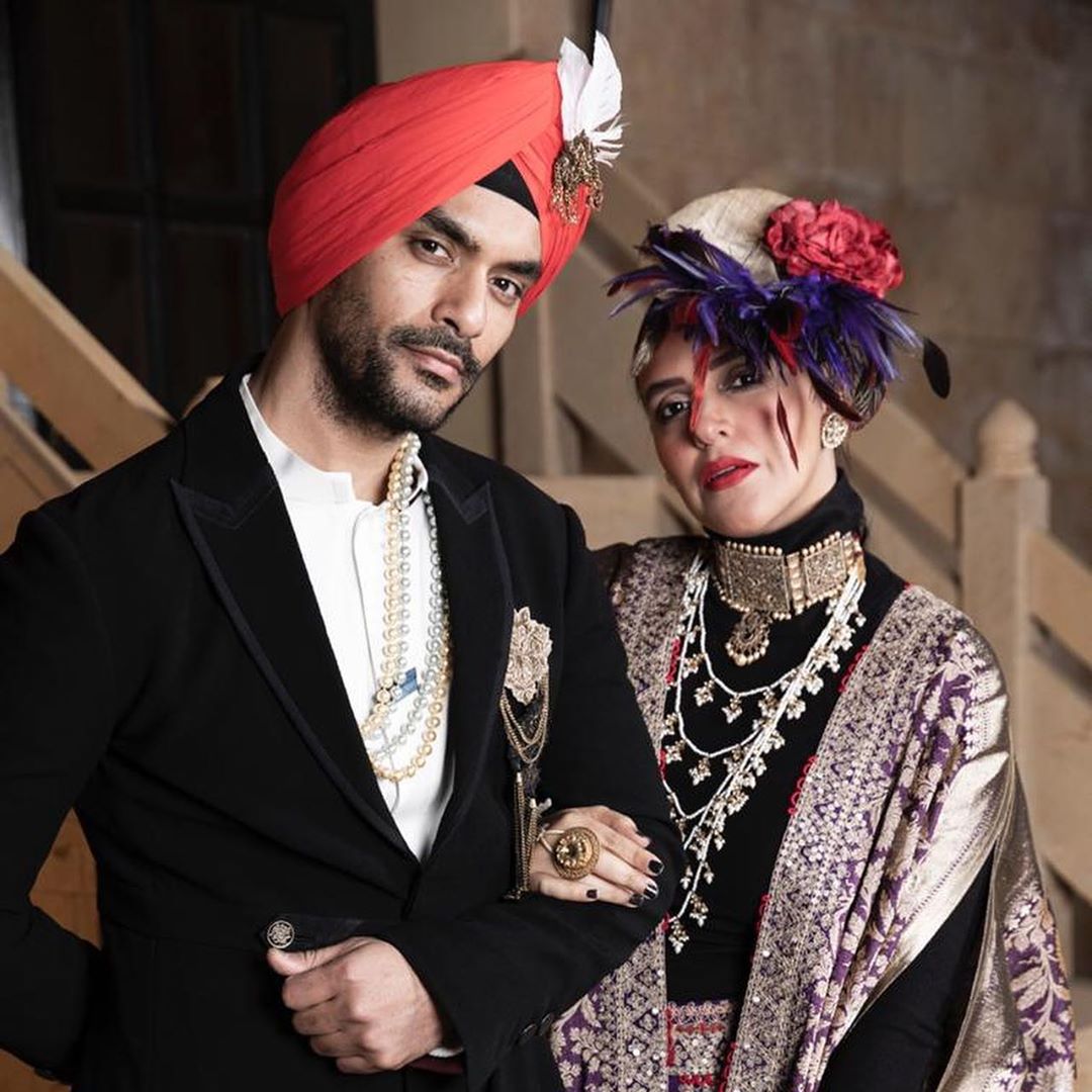 Angad Bedi and Neha Dhupia