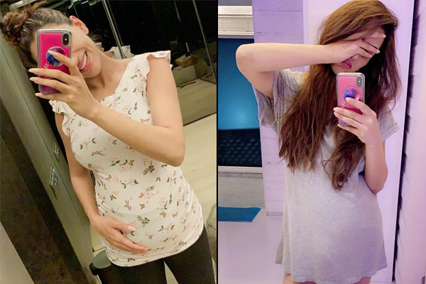 Celebrity maternity photo shoot