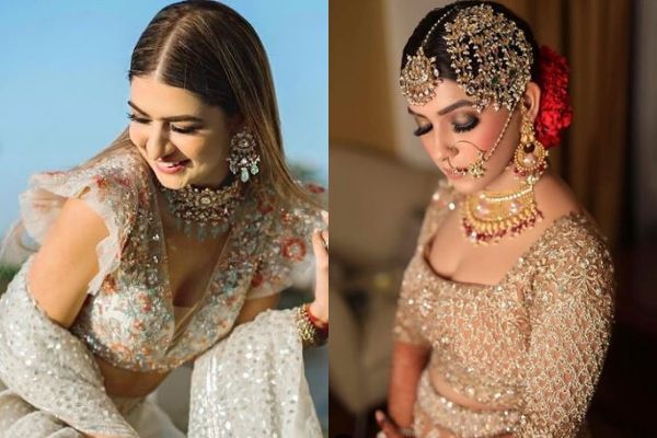 Embellished blouse on real brides