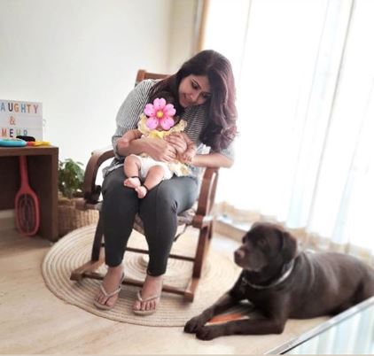 Ankita and her dog