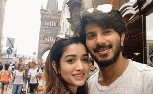 Dulquer Salman and Amal Sufia