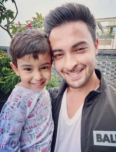 Aayush Sharma and Son Ahil