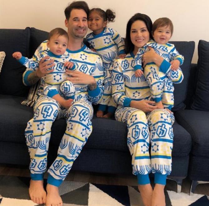 Sunny Leone and Daniel Weber