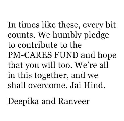Ranveer Deepika PM Fund